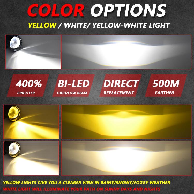 T09 2pcs/Pack 55W 3 inch High Power Dual Lens Fog Light, Type:Oblique Universal - Fog / Driving Lights by buy2fix | Online Shopping UK | buy2fix