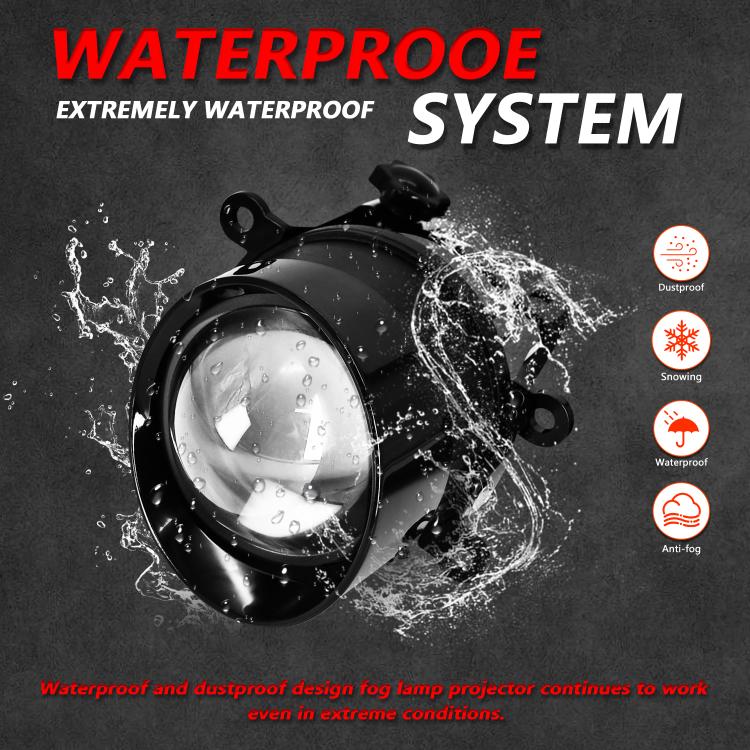 T09 2pcs/Pack 55W 3 inch High Power Dual Lens Fog Light, Type:Oblique Universal - Fog / Driving Lights by buy2fix | Online Shopping UK | buy2fix