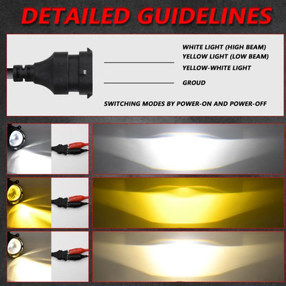 T09 2pcs/Pack 55W 3 inch High Power Dual Lens Fog Light, Type:Oblique Universal - Fog / Driving Lights by buy2fix | Online Shopping UK | buy2fix