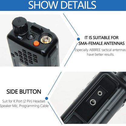 Baofeng AR-152 1.77 inch LCD FM Handheld Walkie Talkie, Plug:EU Plug(Black) - Handheld Walkie Talkie by BAOFENG | Online Shopping UK | buy2fix