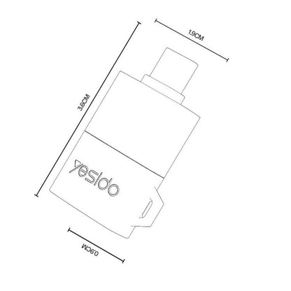 Yesido GS37 Type-C TF Card Reader(Black) - U Disk & Card Reader by Yesido | Online Shopping UK | buy2fix