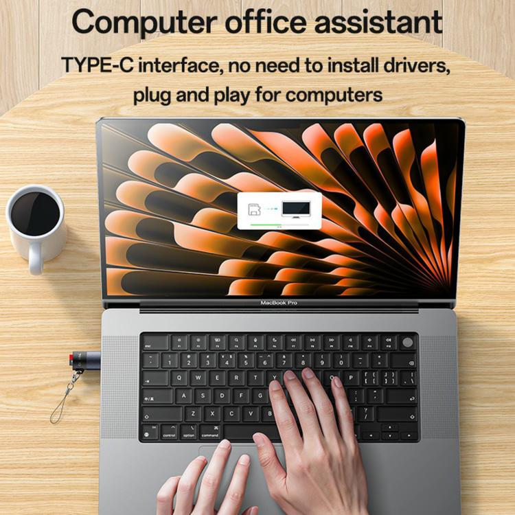 Yesido GS37 Type-C TF Card Reader(Black) - U Disk & Card Reader by Yesido | Online Shopping UK | buy2fix