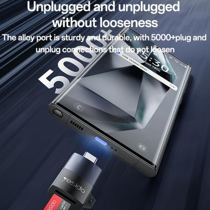 Yesido GS37 Type-C TF Card Reader(Black) - U Disk & Card Reader by Yesido | Online Shopping UK | buy2fix