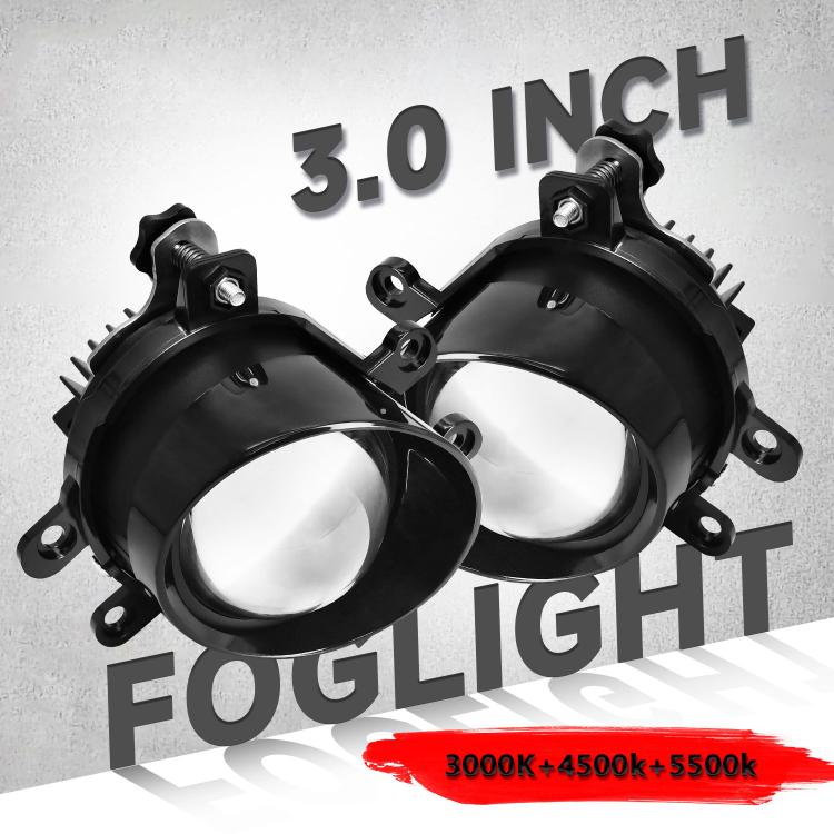 T12 2pcs/Pack 55W 3 inch High Power Dual Lens Fog Light Oblique Style for Toyota, Left Driver - Fog / Driving Lights by buy2fix | Online Shopping UK | buy2fix