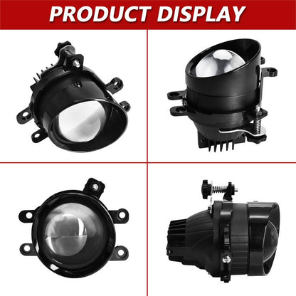 T12 2pcs/Pack 55W 3 inch High Power Dual Lens Fog Light Oblique Style for Toyota, Right Driver - Fog / Driving Lights by buy2fix | Online Shopping UK | buy2fix