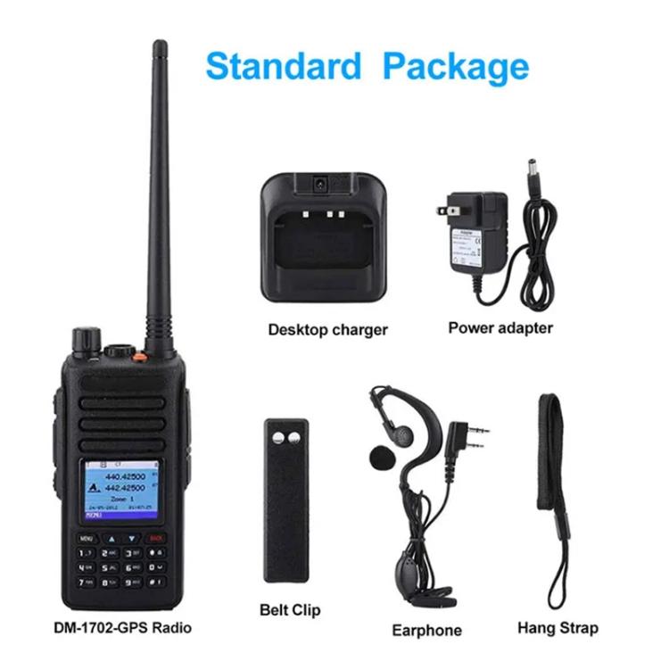 Baofeng DM-1702 1.77 inch Color Screen Handheld Digital Walkie Talkie, Plug:EU Plug - Handheld Walkie Talkie by BAOFENG | Online Shopping UK | buy2fix