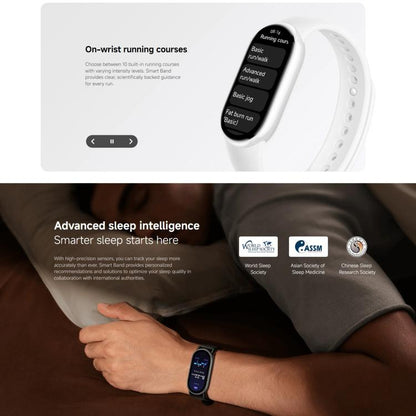 Original Xiaomi Smart Band 10, 1.72 inch AMOLED Screen 5ATM Waterproof Smart Watch, Support Blood Oxygen / Heart Rate Monitor(Silver) - Wearable Devices by Xiaomi | Online Shopping UK | buy2fix