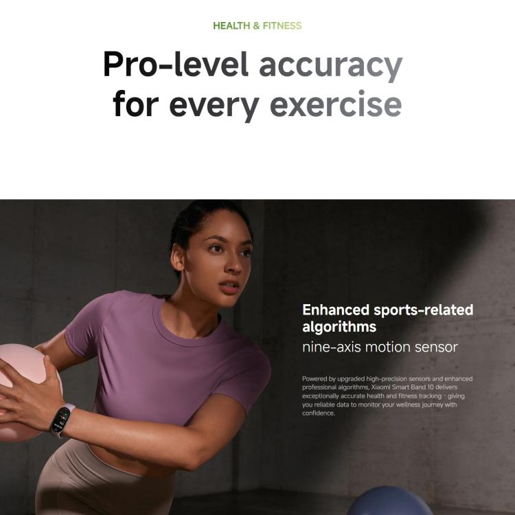 Original Xiaomi Smart Band 10, 1.72 inch AMOLED Screen 5ATM Waterproof Smart Watch, Support Blood Oxygen / Heart Rate Monitor(Pink Gold) - Wearable Devices by Xiaomi | Online Shopping UK | buy2fix