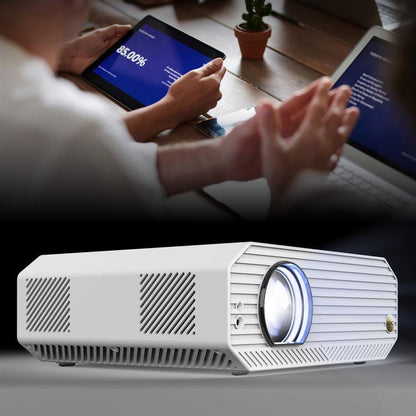 VIVIBRIGHT K5000SE 1920x1080P 1800ANSI Android 9.0 Screen Mirror Smart Projector, UK Plug(White) - LED Projector by VIVIBRIGHT | Online Shopping UK | buy2fix
