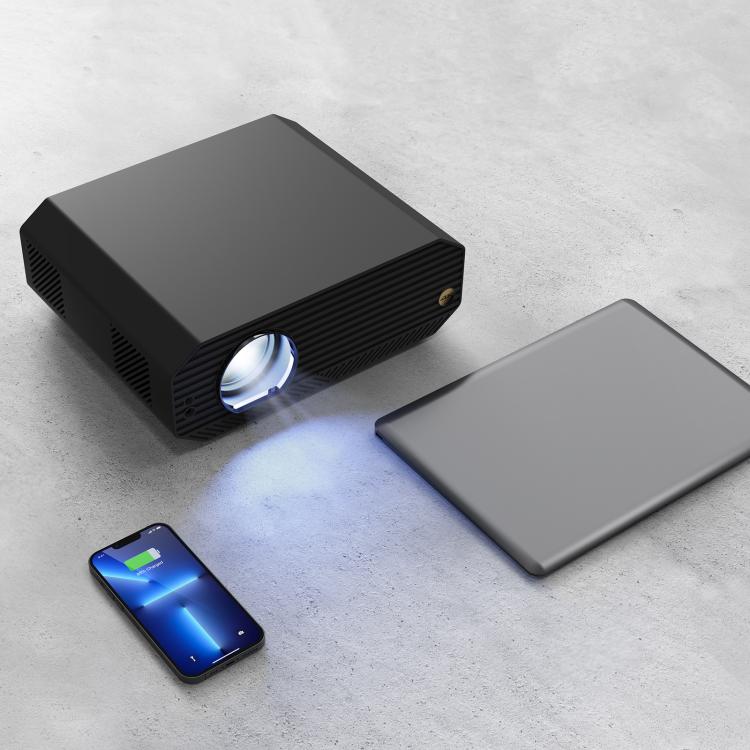 VIVIBRIGHT K5000SE 1920x1080P 1800ANSI Android 9.0 Screen Mirror Smart Projector, UK Plug(Black) - LED Projector by VIVIBRIGHT | Online Shopping UK | buy2fix