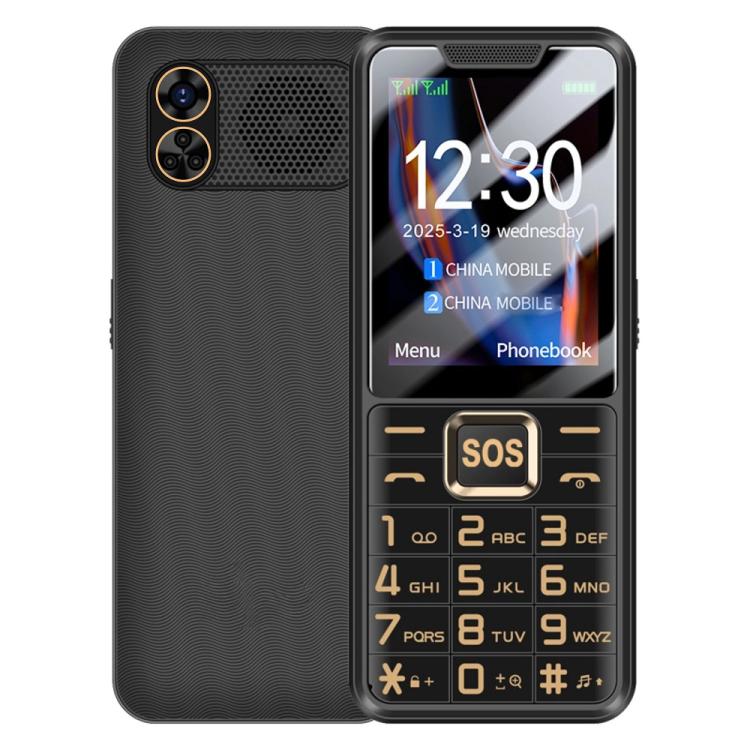 K3 2G Keypad Phone, 2.4 inch, LED Flashlight, Big Keyboard Big Fonts, SOS, Network: 2G, Dual SIM, Plug:US Plug(Black) - Others by buy2fix | Online Shopping UK | buy2fix