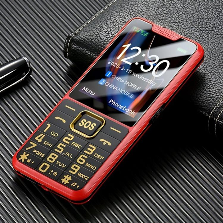 K3 2G Keypad Phone, 2.4 inch, LED Flashlight, Big Keyboard Big Fonts, SOS, Network: 2G, Dual SIM, Plug:US Plug(Red) - Others by buy2fix | Online Shopping UK | buy2fix