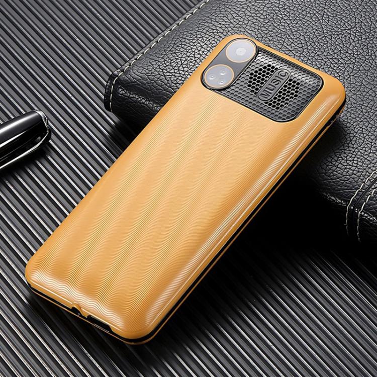 K3 2G Keypad Phone, 2.4 inch, LED Flashlight, Big Keyboard Big Fonts, SOS, Network: 2G, Dual SIM, Plug:US Plug(Gold) - Others by buy2fix | Online Shopping UK | buy2fix