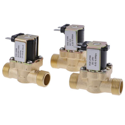 AC 220V Copper Four-point Solenoid Valve, Pressurized Water Inlet Valve, Solar Water Heater Valve - Water Heaters Parts by buy2fix | Online Shopping UK | buy2fix