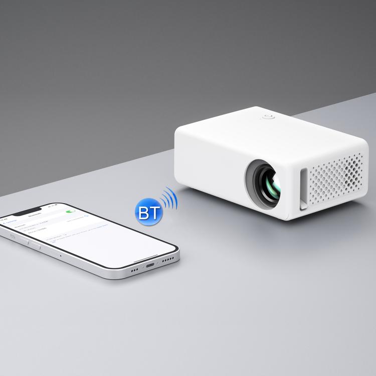 VIVIBRIGHT L01 Crazy Version 1080P 40 Lumens LCD + LED Smart Projector, UK Plug(White) - LED Projector by VIVIBRIGHT | Online Shopping UK | buy2fix