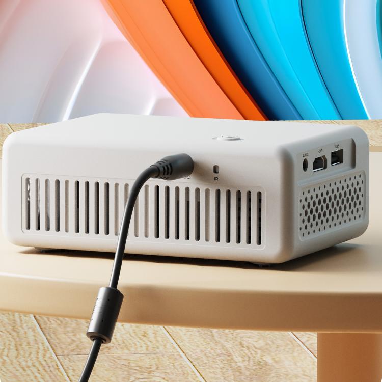 VIVIBRIGHT L01 Crazy Version 1080P 40 Lumens LCD + LED Smart Projector, AU Plug(White) - LED Projector by VIVIBRIGHT | Online Shopping UK | buy2fix