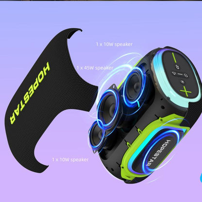 HOPESTAR H58 65W Outdoor Portable Waterproof Bluetooth Speaker(Navy Blue) - Waterproof Speaker by HOPESTAR | Online Shopping UK | buy2fix