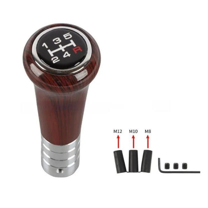 Car Manual Gear Lever Knob Aluminum Alloy Gear Shift Knob(Wood Grain A Type) - Shift Knob by buy2fix | Online Shopping UK | buy2fix