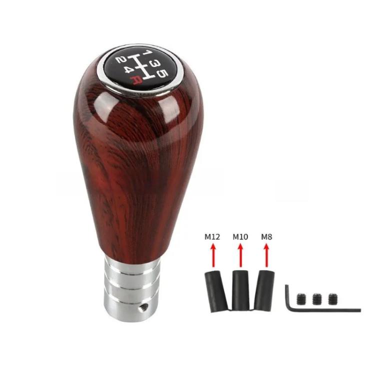 Car Manual Gear Lever Knob Aluminum Alloy Gear Shift Knob(Wood Grain B Type) - Shift Knob by buy2fix | Online Shopping UK | buy2fix