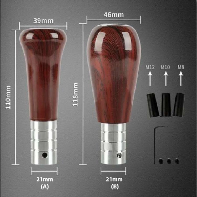 Car Manual Gear Lever Knob Aluminum Alloy Gear Shift Knob(Wood Grain A Type) - Shift Knob by buy2fix | Online Shopping UK | buy2fix