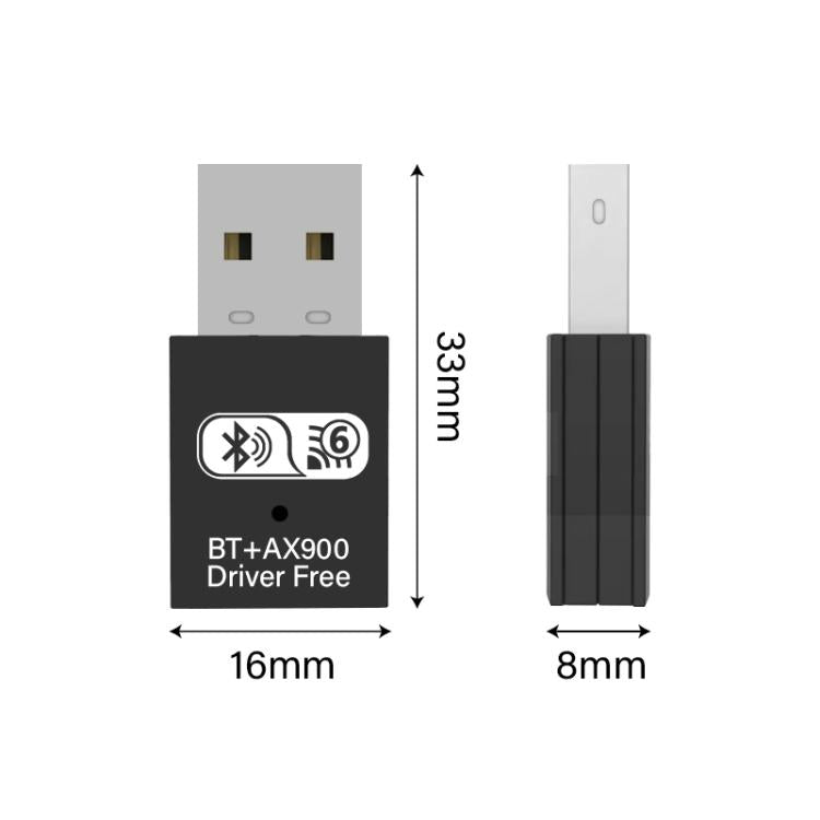 RE-905 Built-in Antenna Bluetooth WiFi 2 in 1 Computer Driver-free USB Network Adapter(Black) - USB Network Adapter by buy2fix | Online Shopping UK | buy2fix