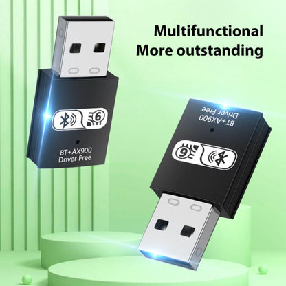 RE-905 Built-in Antenna Bluetooth WiFi 2 in 1 Computer Driver-free USB Network Adapter(Black) - USB Network Adapter by buy2fix | Online Shopping UK | buy2fix