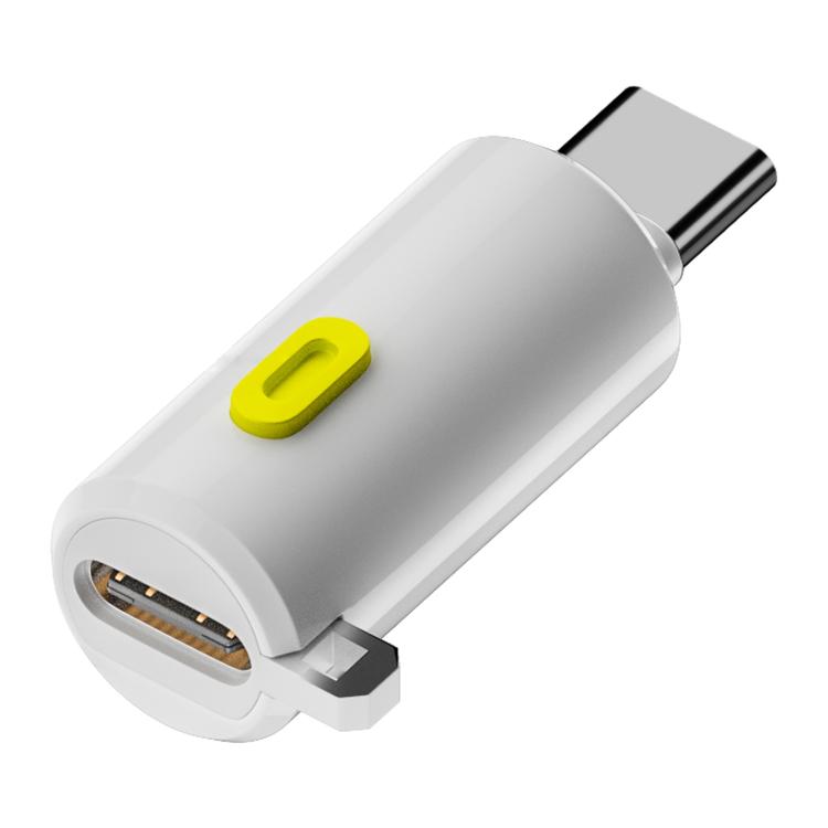 240W Type-C to Type-C Digital Display Adapter with Switch(White) - OTG Adapter by buy2fix | Online Shopping UK | buy2fix