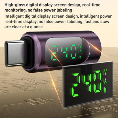 240W Type-C to Type-C Digital Display Adapter with Switch(Grey Purple) - OTG Adapter by buy2fix | Online Shopping UK | buy2fix