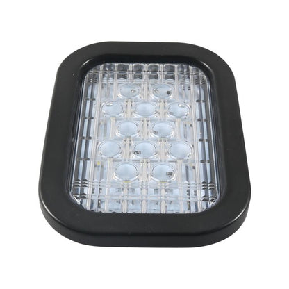 Trailer / RV / Truck 12LEDs Rectangle Tail Light with Plug(White Light) - License Plate Lights by buy2fix | Online Shopping UK | buy2fix