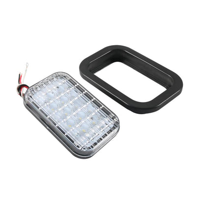 Trailer / RV / Truck 12LEDs Rectangle Tail Light with Plug(White Light) - License Plate Lights by buy2fix | Online Shopping UK | buy2fix