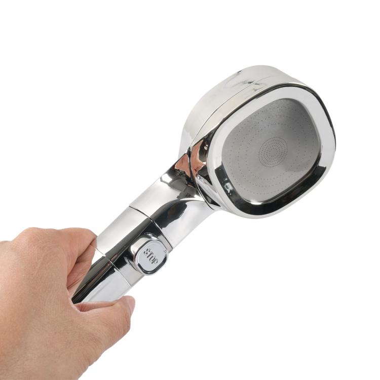 RV Square Four Gear Shower Flexible Pipe Spray Kit(Silver) - Others by buy2fix | Online Shopping UK | buy2fix