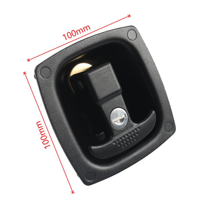 RV / Camper Folding T Handle Latch with Key(Black) - Locks & Hasps by buy2fix | Online Shopping UK | buy2fix
