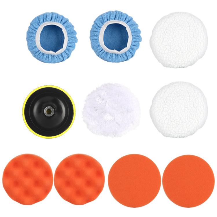 9pcs / Set MOYI Car Hand-held Electric Beauty Waxing Sealing Glaze Polishing Machine(EU Plug) - Polishing Machine & Accessories by buy2fix | Online Shopping UK | buy2fix