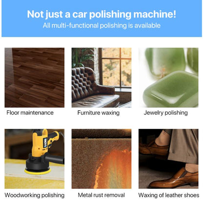 14pcs / Set MOYI Car Hand-held Electric Beauty Waxing Sealing Glaze Polishing Machine(EU Plug) - Polishing Machine & Accessories by buy2fix | Online Shopping UK | buy2fix