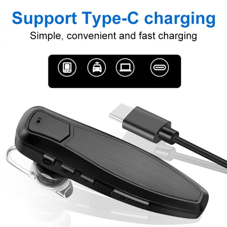 Walkie-talkie Bluetooth Wireless Earphone for Baofeng UV5R 888S / Quansheng UV K5 / K6(Black) - Microphones & Headsets by buy2fix | Online Shopping UK | buy2fix