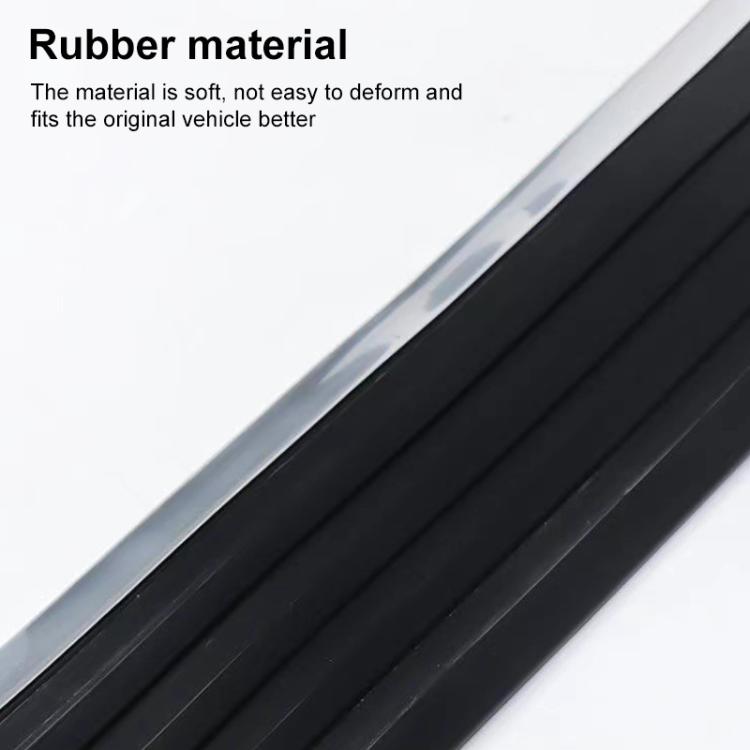 Car Thickened Self-adhesive Side Anti-collision Strip(Black Silver Edge) - Anti Collision Sticker by buy2fix | Online Shopping UK | buy2fix