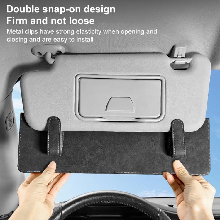 Car Sun Visor Card Extension Clip(Beige) - Sunglasses & Glasses Clips by buy2fix | Online Shopping UK | buy2fix