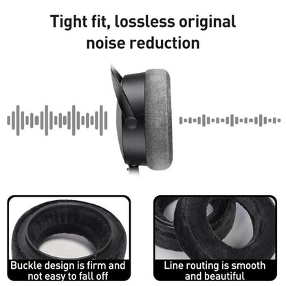 2pcs Ice Gel Earphone Replacement Earpads Pads For Beyerdynamic DT700 PROX / DT900 PROX(Grey) - Earmuff & Pad by buy2fix | Online Shopping UK | buy2fix