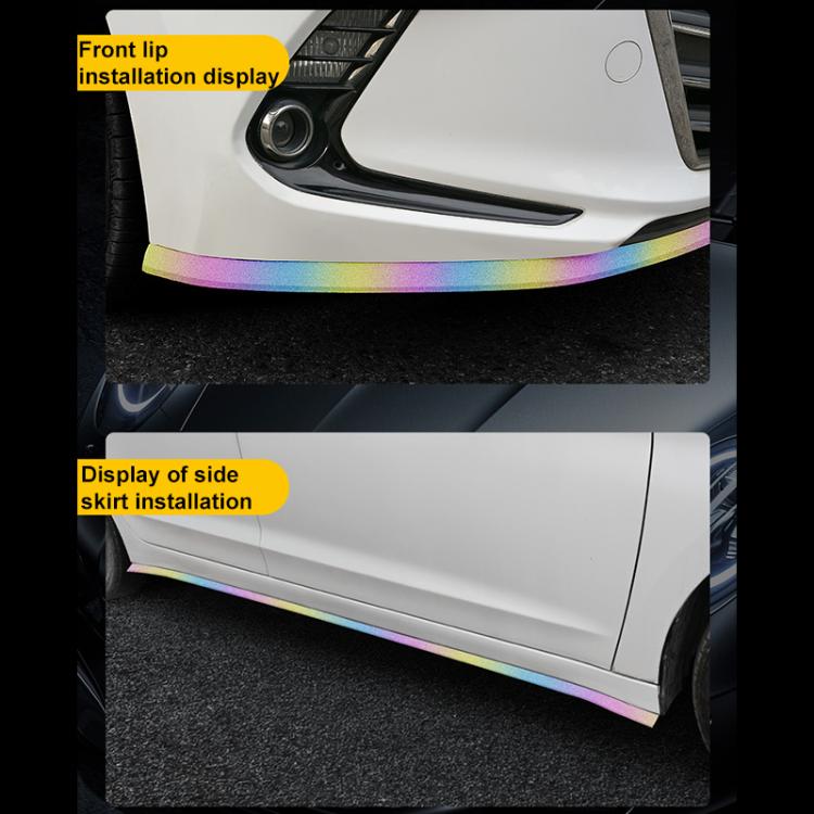 Car Starry Sky Shiny Soft Rubber Front Bar Side Anti-collision Strip(Colorful) - Anti Collision Sticker by buy2fix | Online Shopping UK | buy2fix