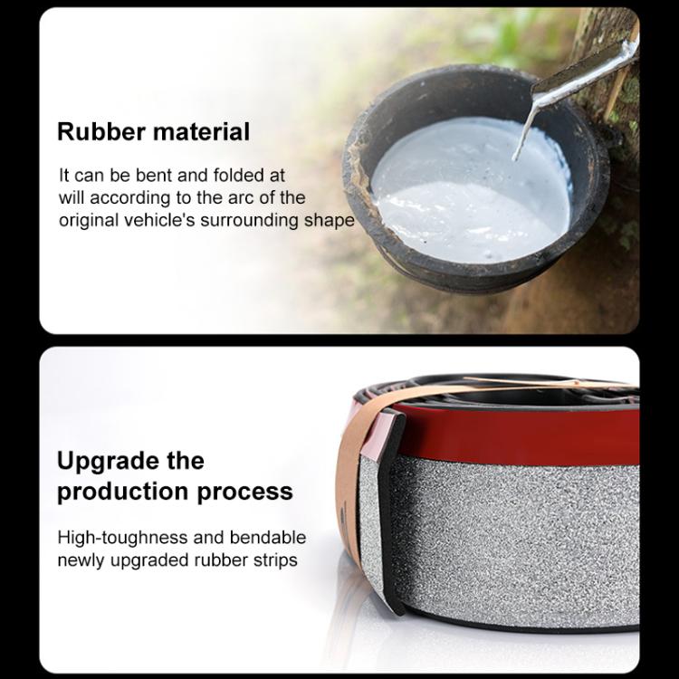 Car Starry Sky Shiny Soft Rubber Front Bar Side Anti-collision Strip(Colorful) - Anti Collision Sticker by buy2fix | Online Shopping UK | buy2fix