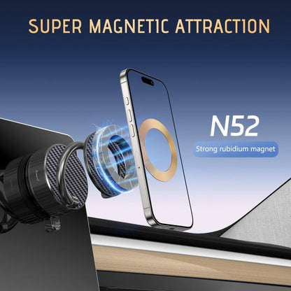 H3 Folding Vacuum Adsorption Magnetic Car Phone Holder(Silver Grey) - Universal Car Holders by buy2fix | Online Shopping UK | buy2fix