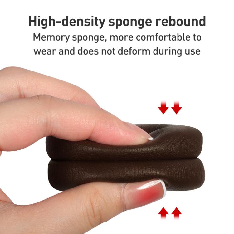 1 Pair Protein Leather Earphone Replacement Earpads Pads For Beyerdynamic AVENTHO(Black) - Earmuff & Pad by buy2fix | Online Shopping UK | buy2fix