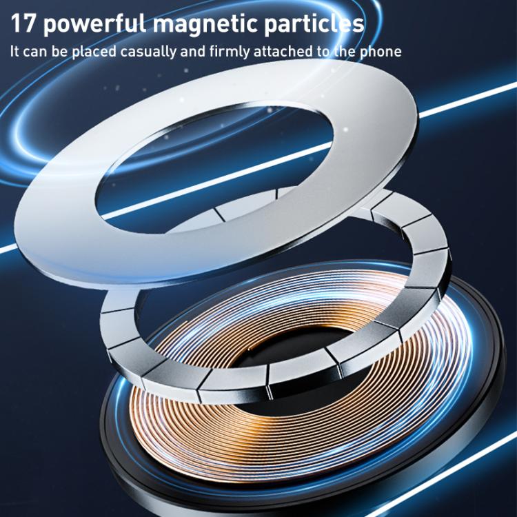 J34 Retractable Vacuum Adsorption Magnetic Car Phone Holder(Black) - Universal Car Holders by buy2fix | Online Shopping UK | buy2fix