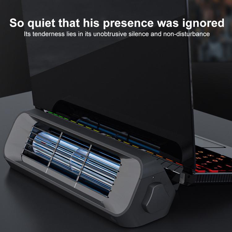 NUOXI X1 Mobile Phone Tablet Laptop Turbine Radiator Cooling Base Rack(Black) - Cooling Pads by NUOXI | Online Shopping UK | buy2fix