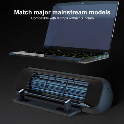 NUOXI X1 Mobile Phone Tablet Laptop Turbine Radiator Cooling Base Rack(Black) - Cooling Pads by NUOXI | Online Shopping UK | buy2fix