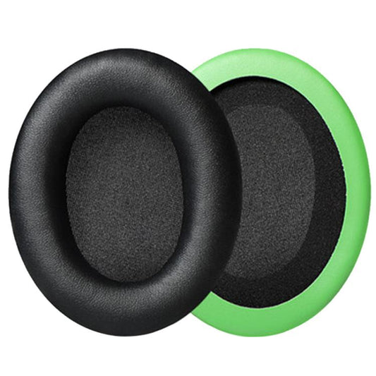 2pcs Protein Leather Earphone Replacement Earpads Pads For HyperX Cloud 1 / I / 2 / II / 3(Black Green) - Earmuff & Pad by buy2fix | Online Shopping UK | buy2fix