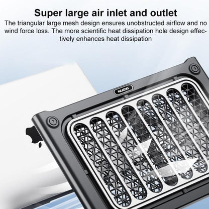 NUOXI C400 6-Speed Adjustable Dual-Core Large Fan Laptop Cooler(Silver) - Cooling Pads by NUOXI | Online Shopping UK | buy2fix
