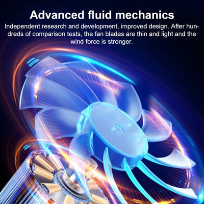 NUOXI F36-5 6-Speed Adjustable 5 Fan Laptop Cooler with RGB(Silver) - Cooling Pads by NUOXI | Online Shopping UK | buy2fix