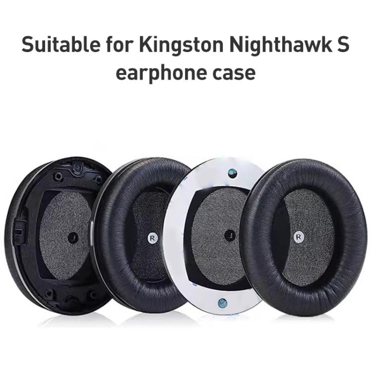 1 Pair Protein Leather Earphone Replacement Earpads Pads with Plastic Buckle For HyperX Cloud Orbit S / Audeze(Black) - Earmuff & Pad by buy2fix | Online Shopping UK | buy2fix