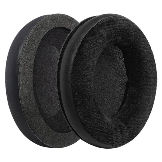 2pcs Protein Leather Flannel Splicing Earphone Replacement Earpads Pads For HyperX Revolver S(Black) - Earmuff & Pad by buy2fix | Online Shopping UK | buy2fix